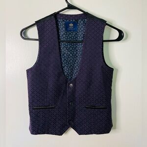 Purple button down vest